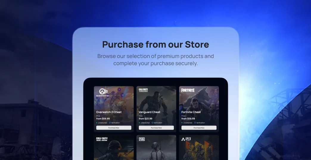 Step 4: Purchase from our Store